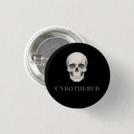 UNBEEINDRUCKT | Gebrochene ruhige Schädel-Ästhetik Button