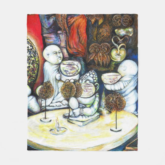 Unbeeindruckt von Challenge Fleecedecke (Vorderseite)