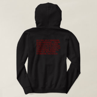 Unbeeindruckte Bösewicht-Ära Wort Block Gym Street Hoodie
