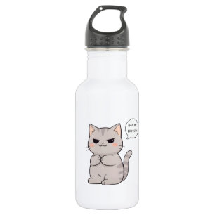 Unbeeindruckte Katze "Nicht Mein Problem" Lustiges Edelstahlflasche