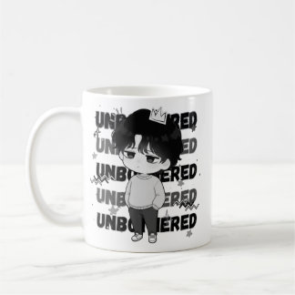 Unbeeindruckte Krone Relatable Chibi Grafikillustr Kaffeetasse