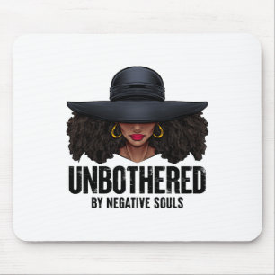 Unbeeindruckte Sy Black Queen Afroamerikanische Da Mousepad