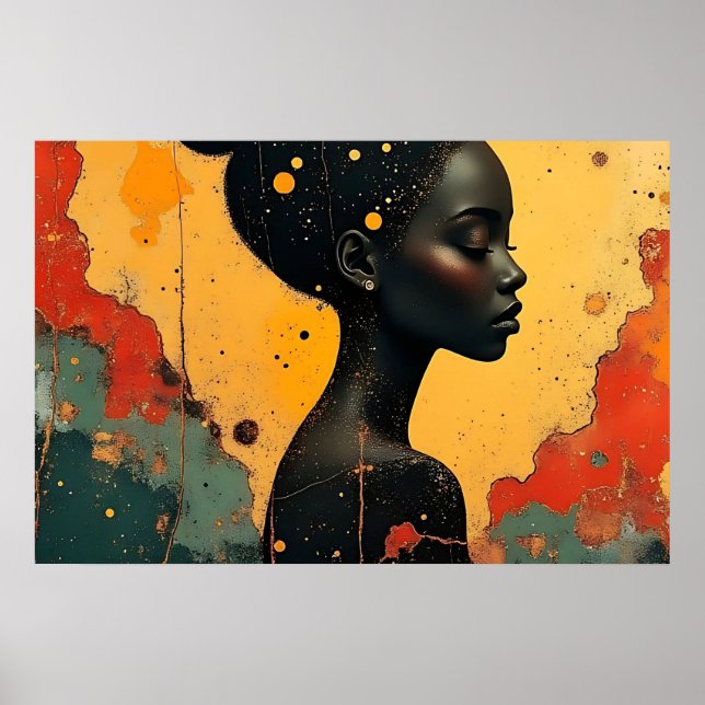 Unbeeindruckte Wandkunst Poster (Vorne)