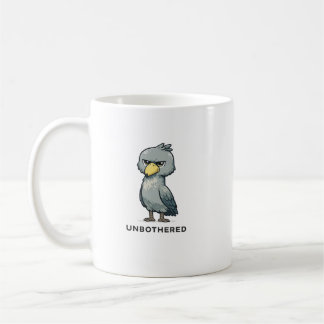 Unbeeindruckter Schuhschnabel-Vogel Minimalistisch Kaffeetasse