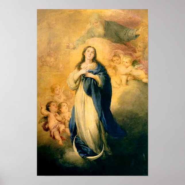 Unbefleckte Conception Jungfrau Mary Annahme 02 Poster (Vorne)