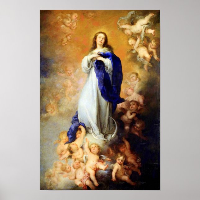 Unbefleckte Conception Jungfrau Mary Annahme 04 Poster (Vorne)