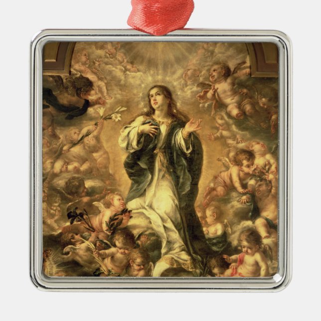 Unbefleckte Empfängnis, 1670-1672 Ornament Aus Metall (Vorne)