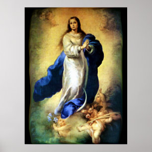 Unbefleckte Empfängnis der Jungfrau Mary - Murillo Poster
