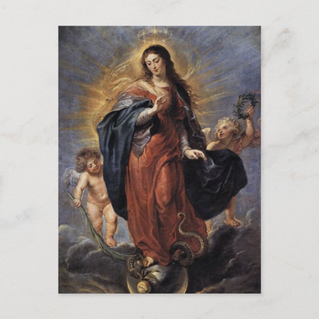 Unbefleckte Empfängnis Postkarte (Vorderseite)