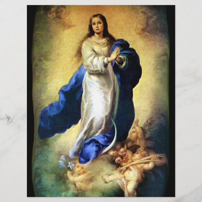 Unbefleckte Empfängnis von Jungfrau Mary - Murillo Flyer (Vorne)