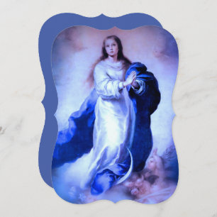 Unbeflecktes Conception Blue mit Memorare