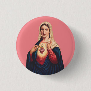 Unbeflecktes Herz der Jungfrau Maria Button