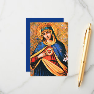 Unbeflecktes Herz von Maria mit Magnificat Begleitkarte