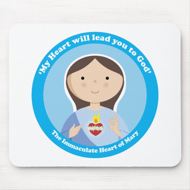Unbeflecktes Herz von Maria Mousepad (Vorne)