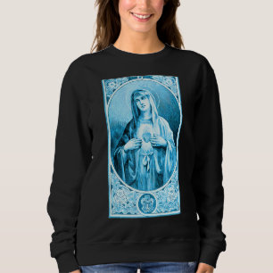 Unbeflecktes Herz von Mary Ave Maria unser katholi Sweatshirt