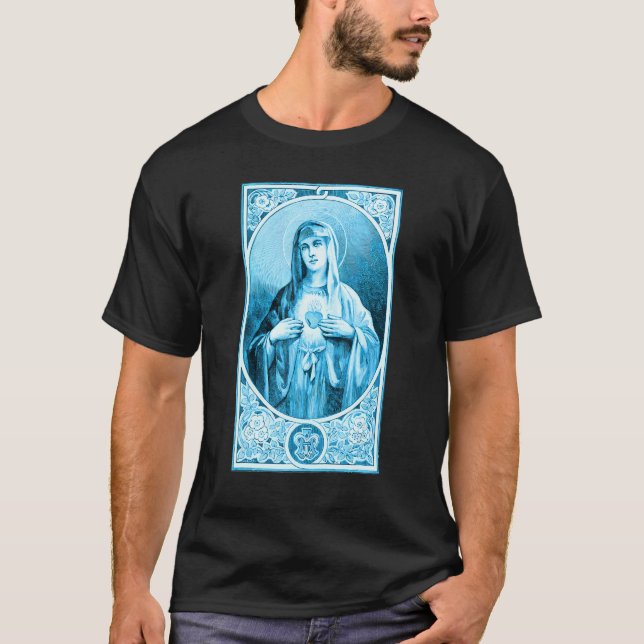Unbeflecktes Herz von Mary Ave Maria unser katholi T-Shirt (Vorderseite)