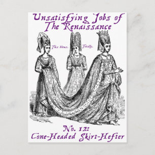 Unbefriedigende Jobs der Renaissance Postkarte