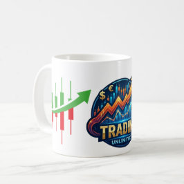 Unbegrenzter Aktienmarkt-Candlestick-Chart Handel Kaffeetasse