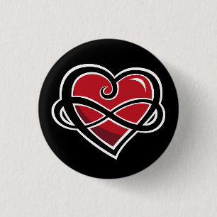 Unbegrenzter Liebeknopf Button