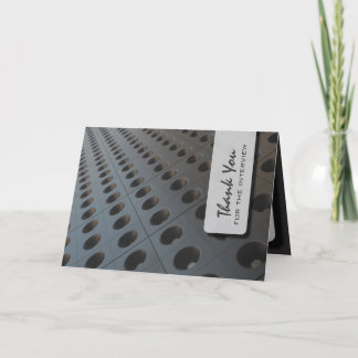 Unbegrenztes Loch-Interview danken Ihnen zu Dankeskarte