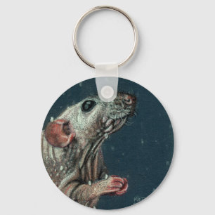 Unbehaarter Ratten-Schlüsselanhänger Schlüsselanhänger