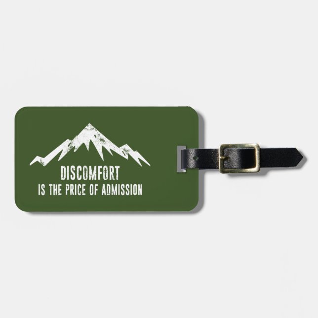 Unbehagen ist der Preis für die Aufnahme Gepäckanhänger (Vorderseite horizontal)