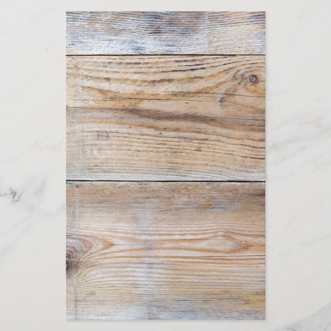 Unbehandeltes Holz Briefpapier (Vorderseite)