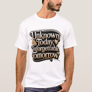 Unbekannt heute, unvergesslich morgen T-Shirt