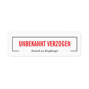 Unbekannt verzogen