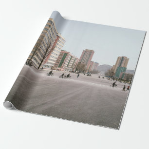 UNBEKANNTE FAHRRAD-PERSONEN GESCHENKPAPIER