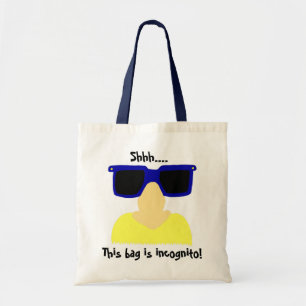 Unbekannte Schnurrbart-u. Glas-Taschen-Tasche Tragetasche