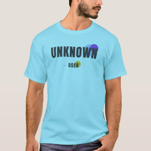 UNBEKANNTER BENUTZER Moderne Tech-Ästhetik Grafi T-Shirt