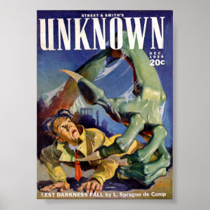 Unbekanntes Comic-Plakat im Dezember 1939 Poster