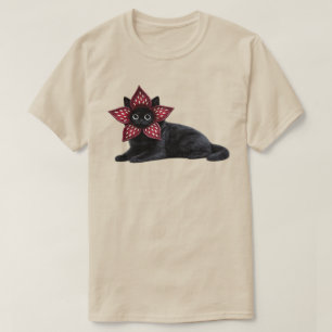 Unbekanntes Monster schwarze Katze   Dark Fantasy  T-Shirt