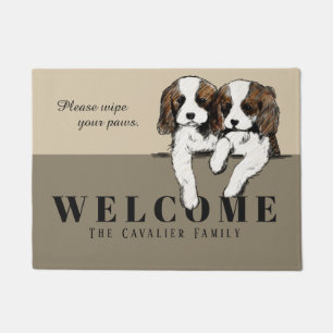 Unbekümmerte Königcharles Spaniel-Fußmatte Fußmatte