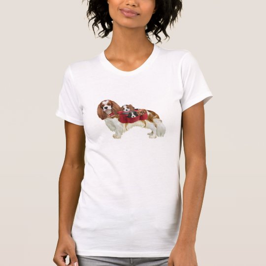 Unbekümmerte Königcharles Spaniel-Mamma T-Shirt