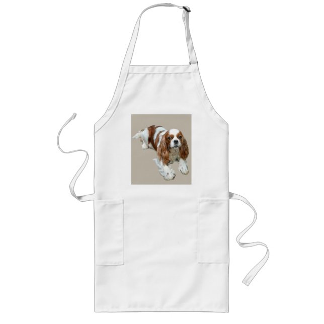 Unbekümmerte Königcharles Spaniel-Schürze Lange Schürze (Vorne)