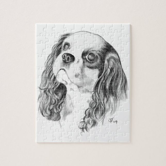 Unbekümmerter Königcharles Spaniel (Vertikal)
