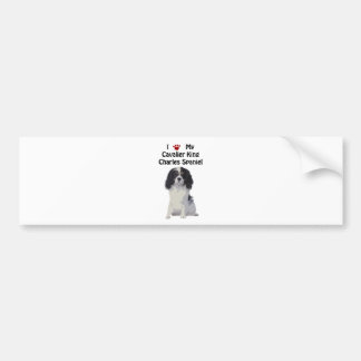 Unbekümmerter Königcharles Spaniel Autoaufkleber