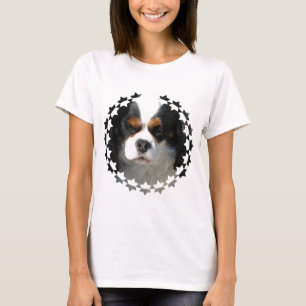Unbekümmerter Königcharles Spaniel-Hundedamen-T  T-Shirt
