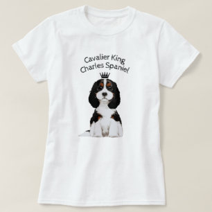 Unbekümmerter Königcharles Spaniel-illustrierter T T-Shirt