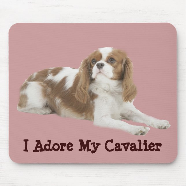 Unbekümmerter Königcharles Spaniel Mousepad (Vorne)