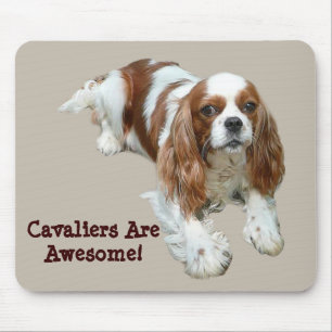 Unbekümmerter Königcharles Spaniel Mousepad