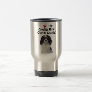 Unbekümmerter Königcharles Spaniel Reisebecher