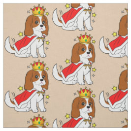Unbekümmerter Königcharles Spaniel Stoff