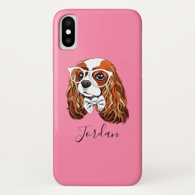 Unbekümmertes Königcharles Spaniel-Porträt | Case-Mate iPhone Hülle (Rückseite)