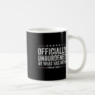 Unbelastet durch das, was 2024 lustige Amerika USA Kaffeetasse