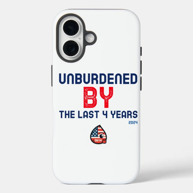 Unbelastet durch die letzten vier Jahre - 2024 iPhone 16 Hülle (Rückseite)