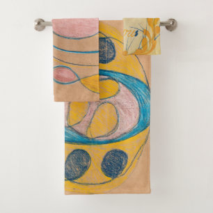 Unbenannt, 1908 von Hilma af Klint Badhandtuch Set