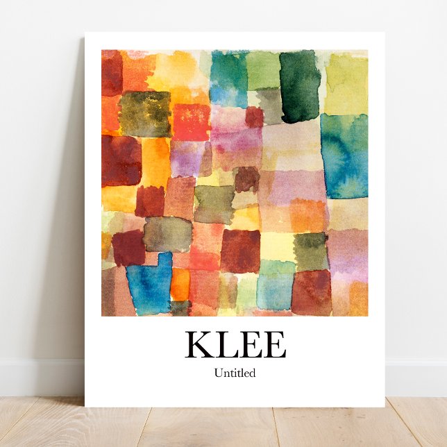 Unbenannt (1914) von Paul Klee Poster (Unlock Klee's Mystery: "Untitled 1914" Poster. Bold & Colorful! Museum-quality)